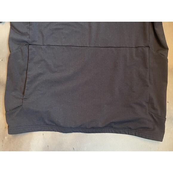 Prana Breathe Womens Dark Gray Hoodie Pullover Sz Small Kangaroo Pocket Long Slv - Picture 7 of 7